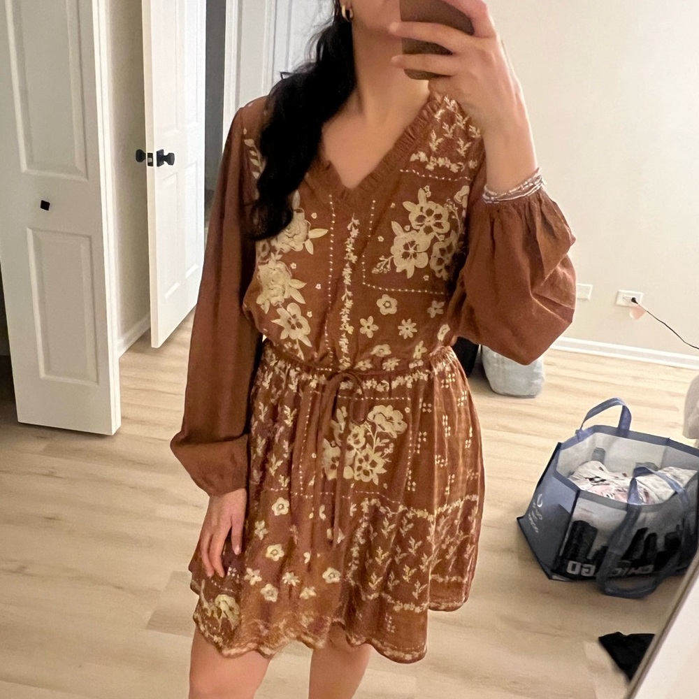 Savannah Jane brown mini dress